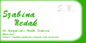 szabina medak business card